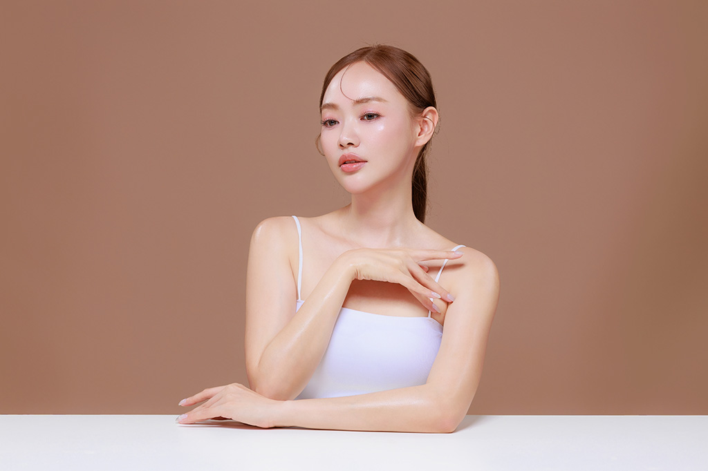 Woman looking beautiful after aesthetic treatment